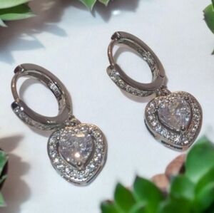 Silver Heart Earrings